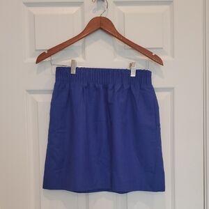 J. Crew Vibrant Blue Mini Skirt